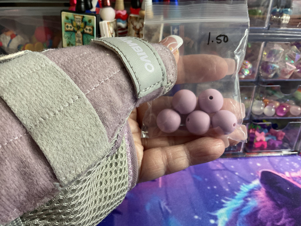 $1.50 Bag Of 14/16mm Mix Silicone Beads