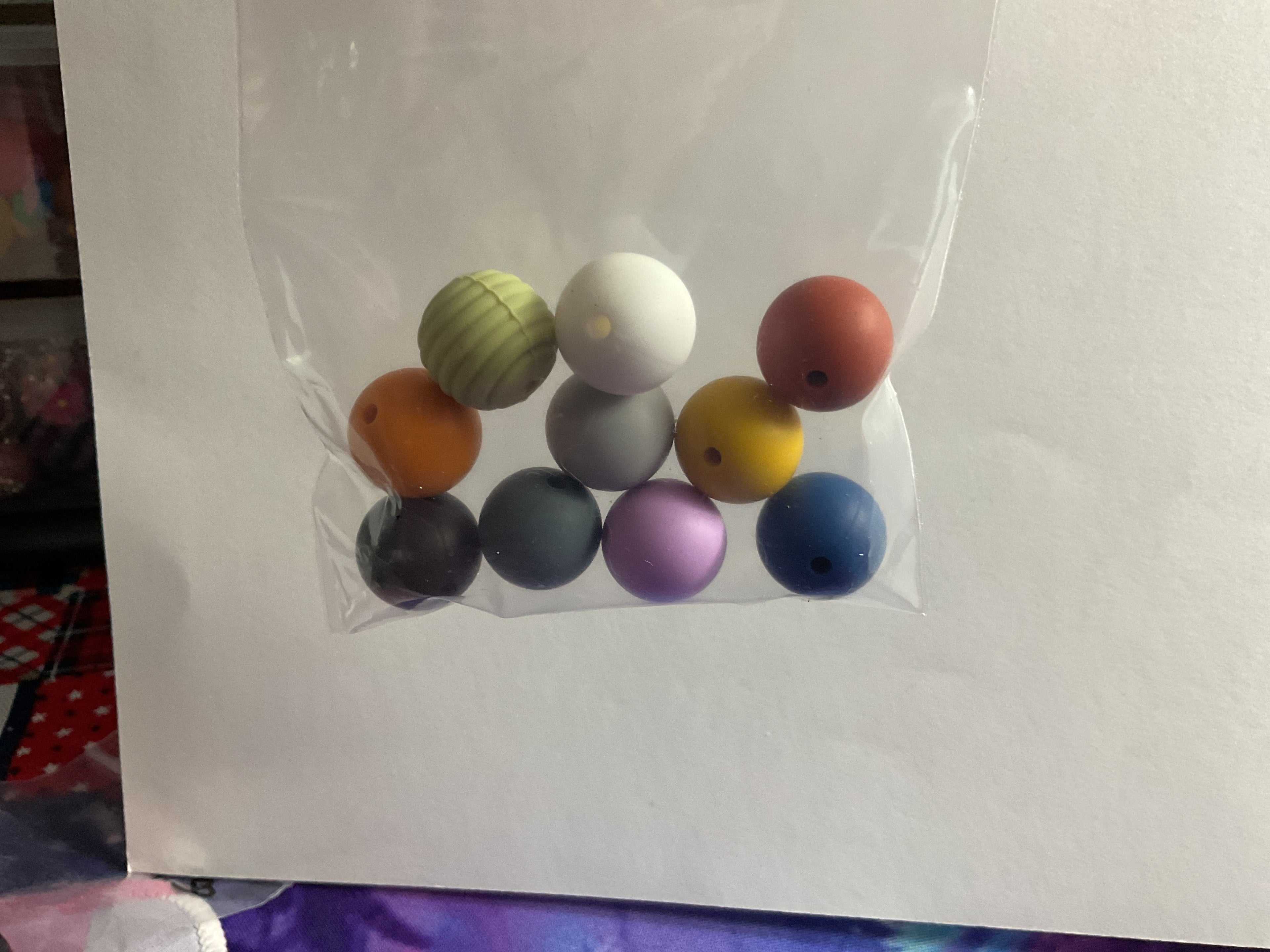 $3.00 Bags Of 14/16mm Silicone Beads