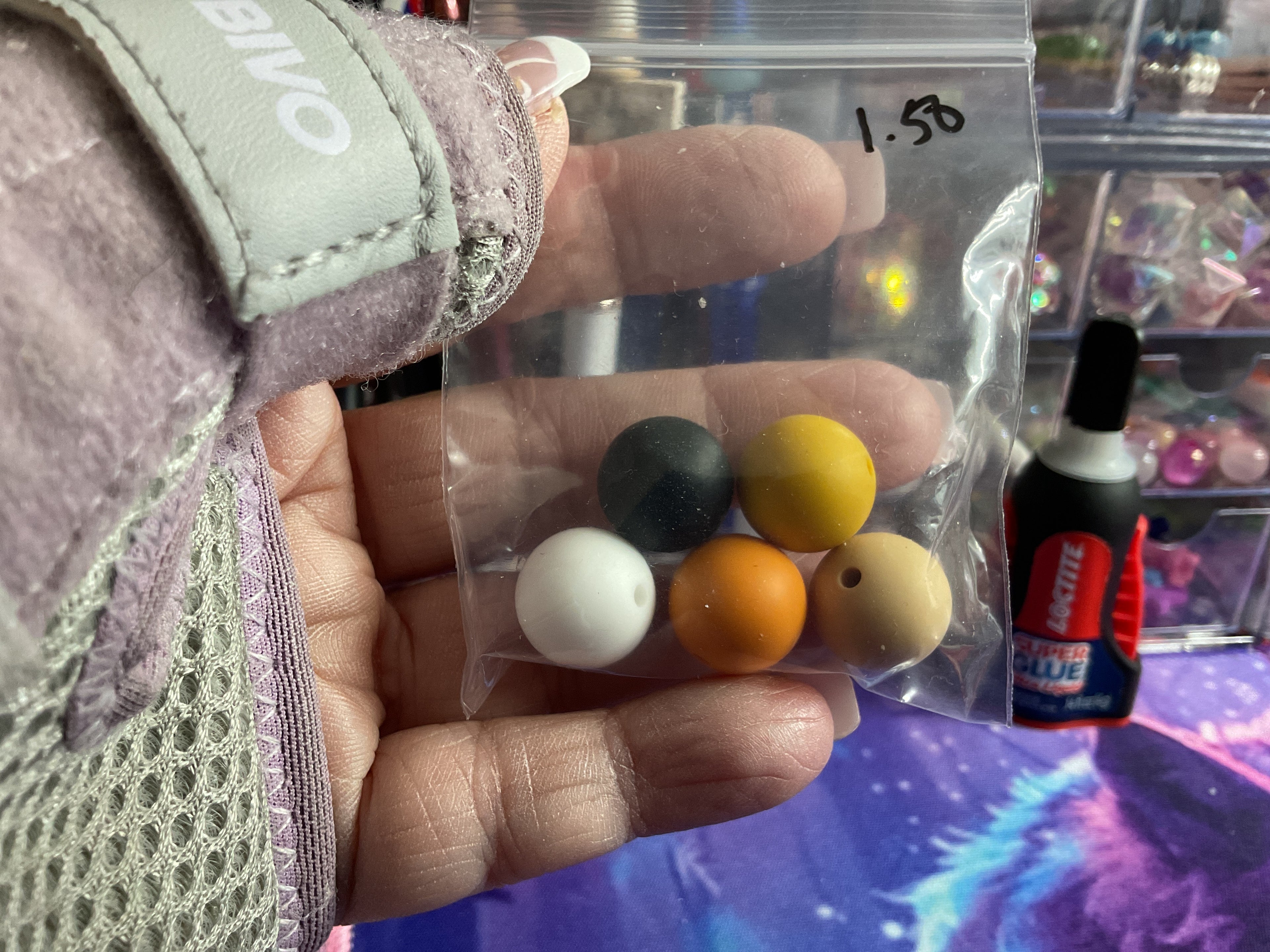 $1.50 Bag Of 14/16mm Mix Silicone Beads