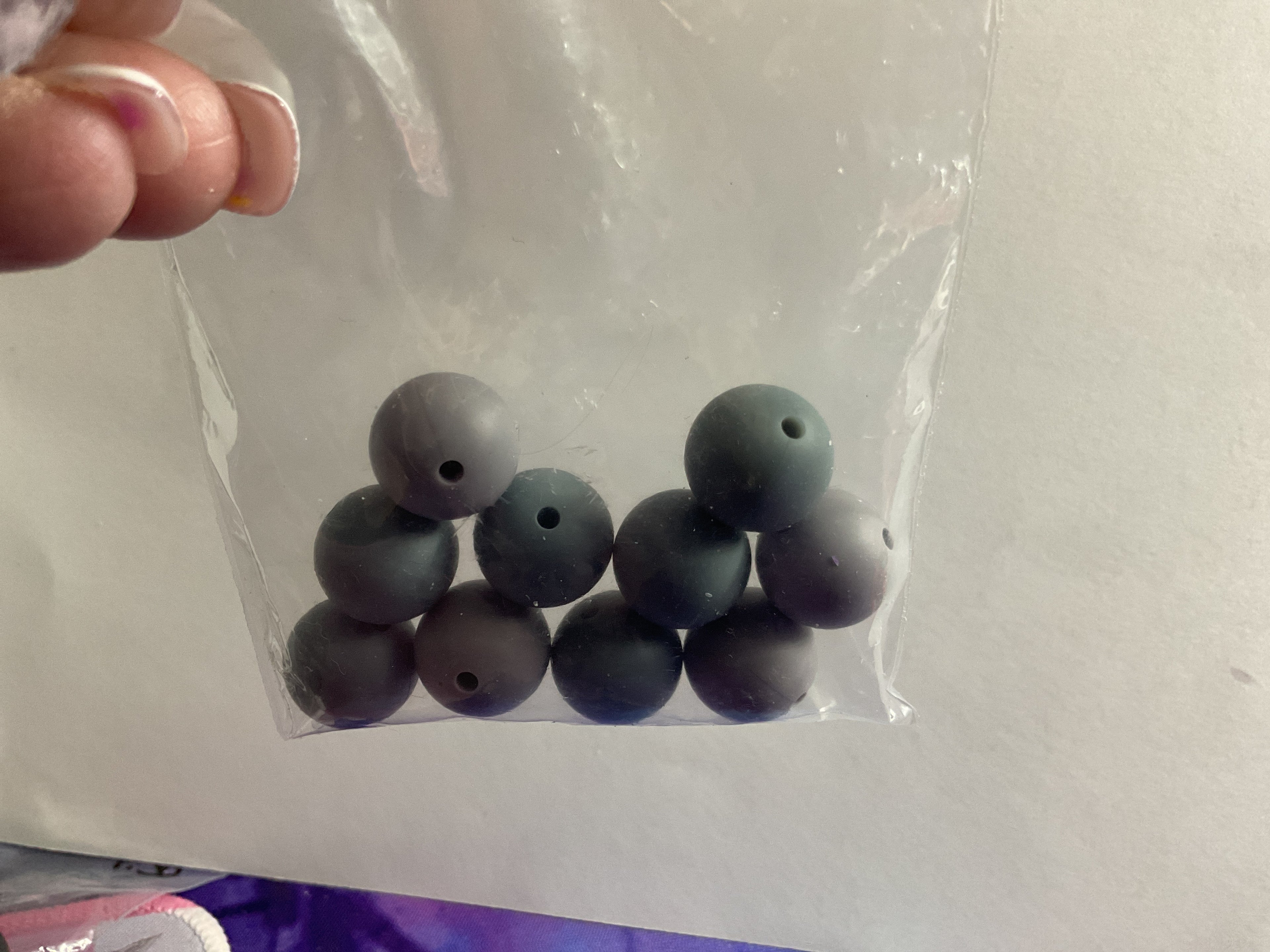$3.00 Bags Of 14/16mm Silicone Beads