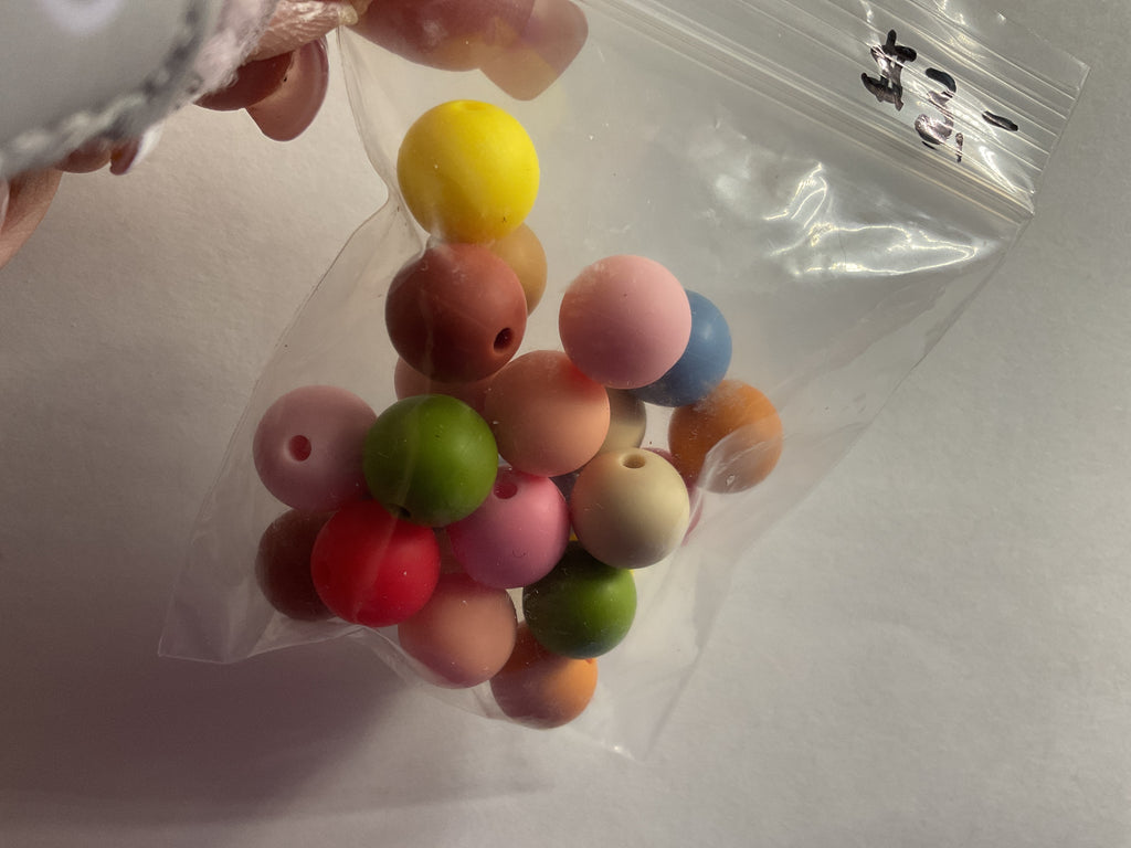 $3.00 Bags of 10mm Silicone Beads