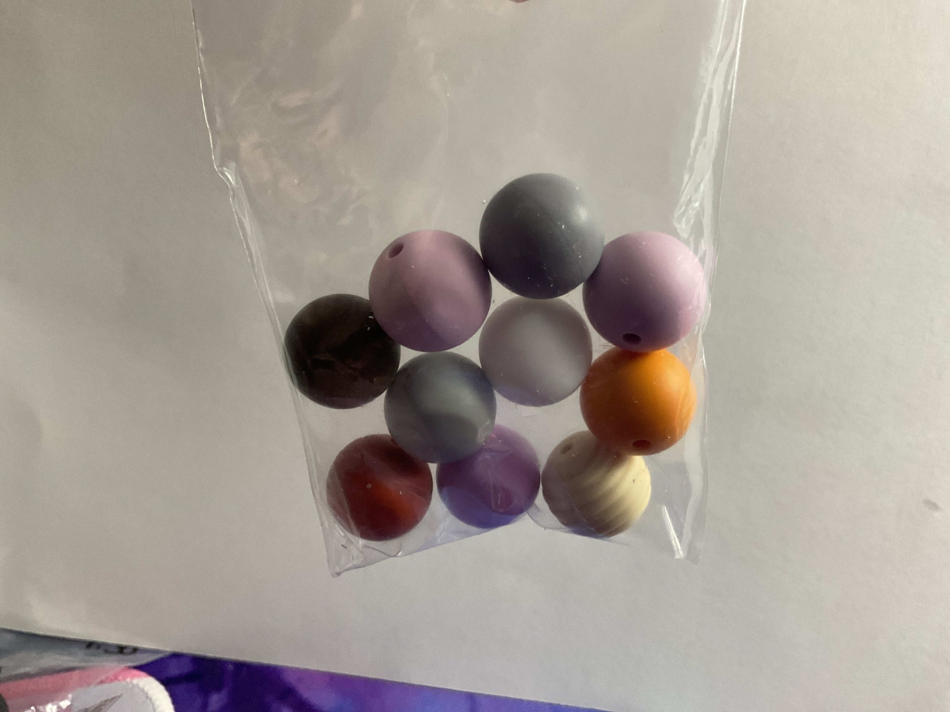 $3.00 Bags Of 14/16mm Silicone Beads