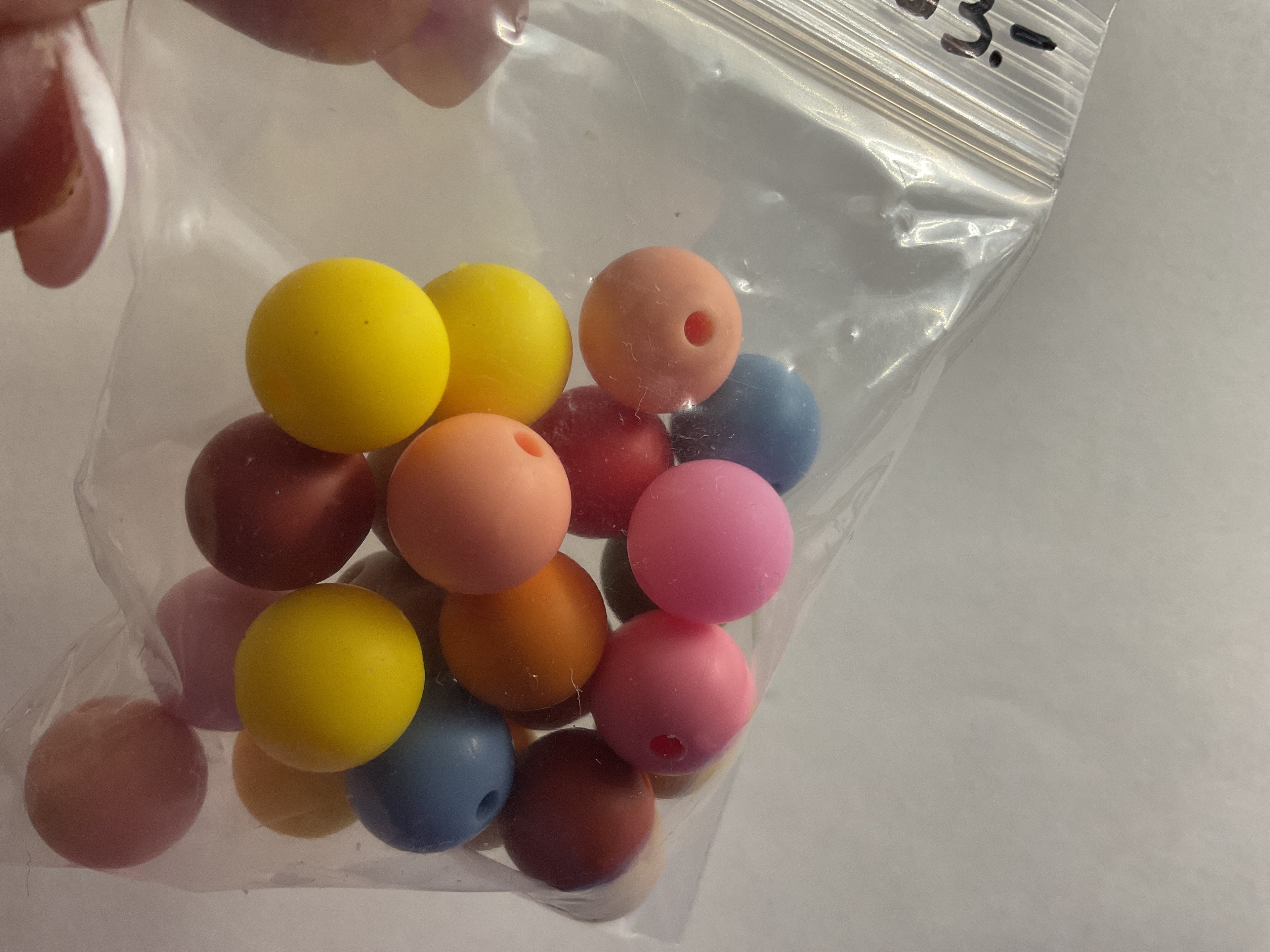 $3.00 Bags of 10mm Silicone Beads