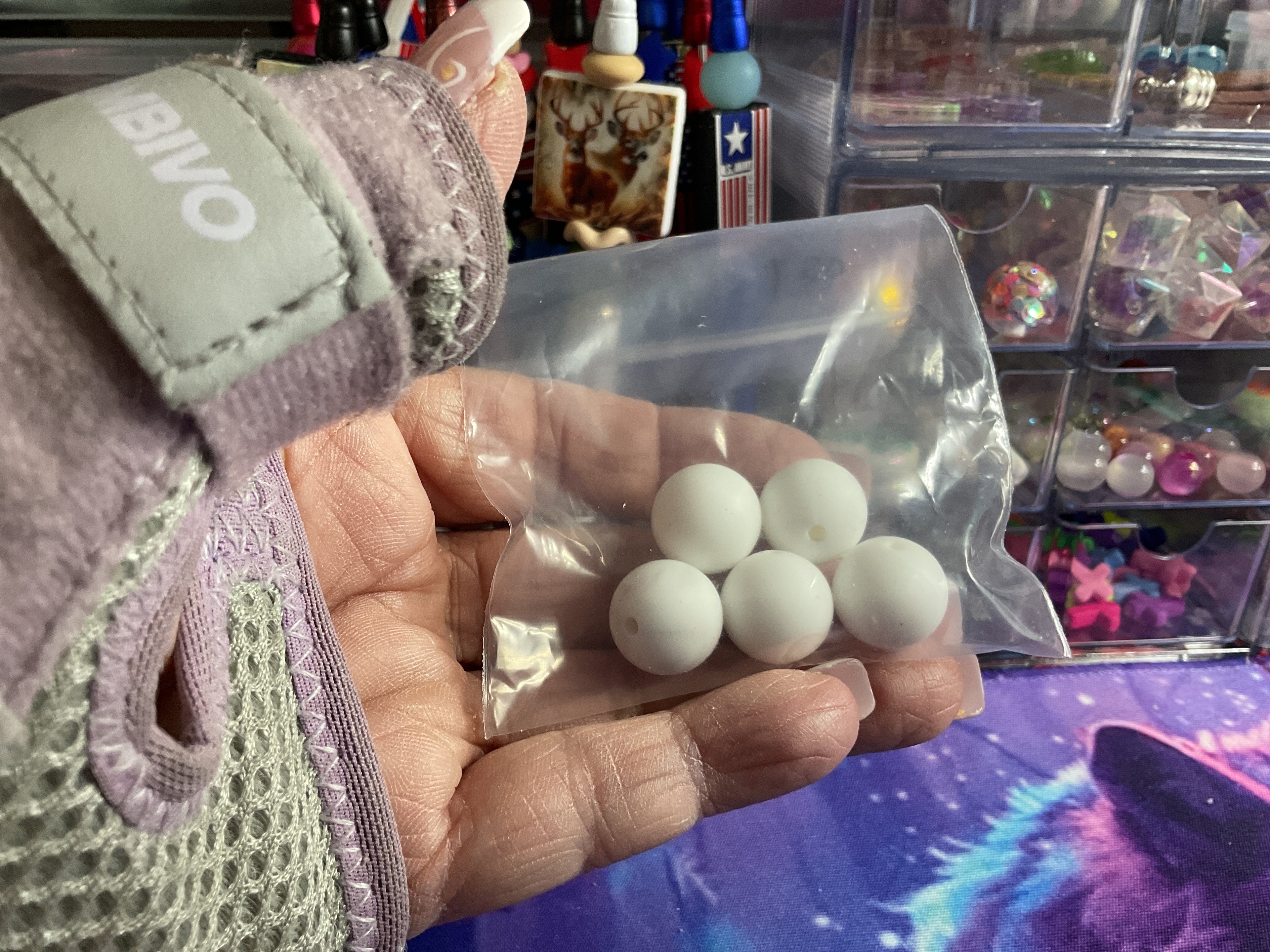 $1.50 Bag Of 14/16mm Mix Silicone Beads