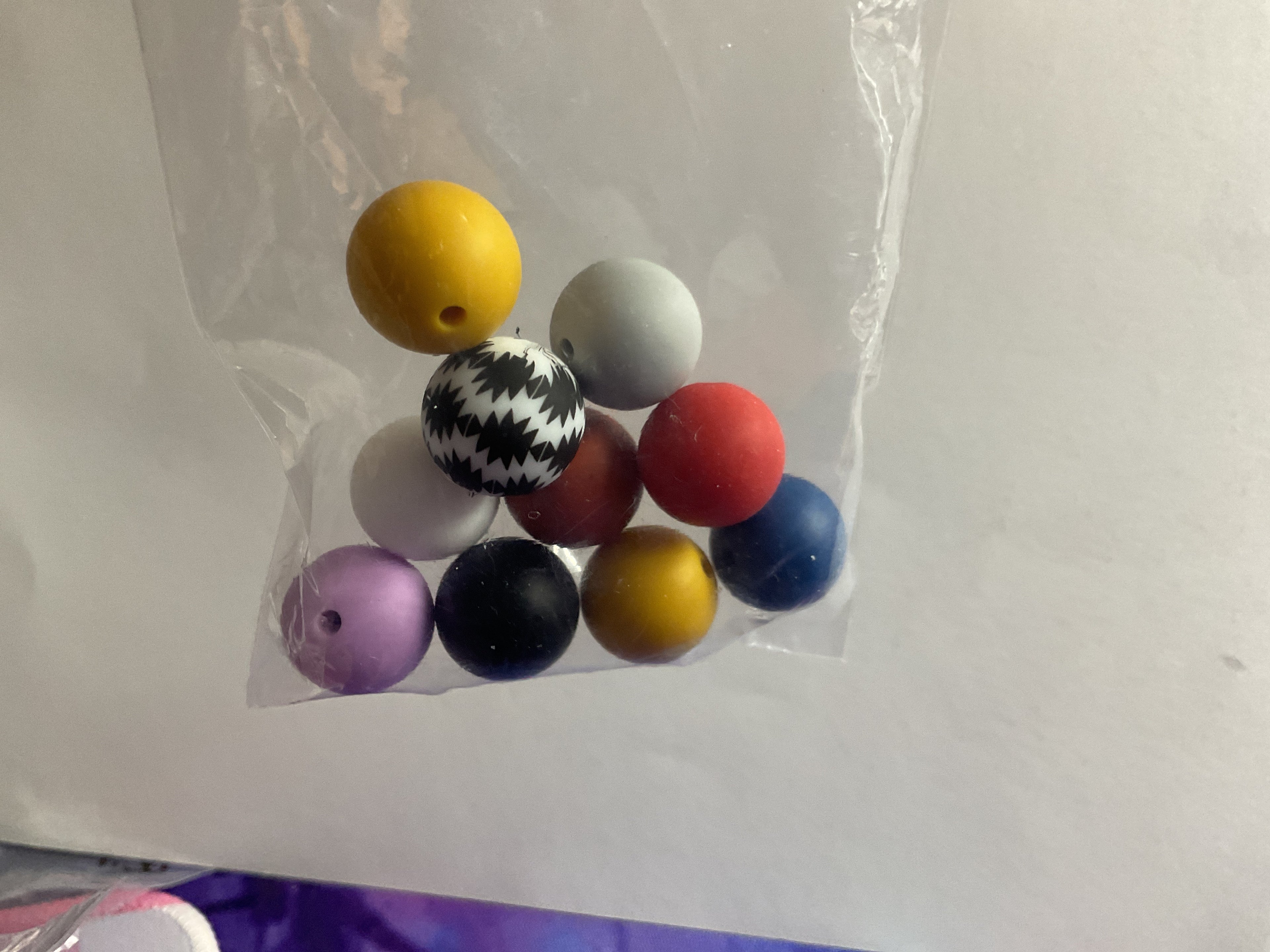 $3.00 Bags Of 14/16mm Silicone Beads