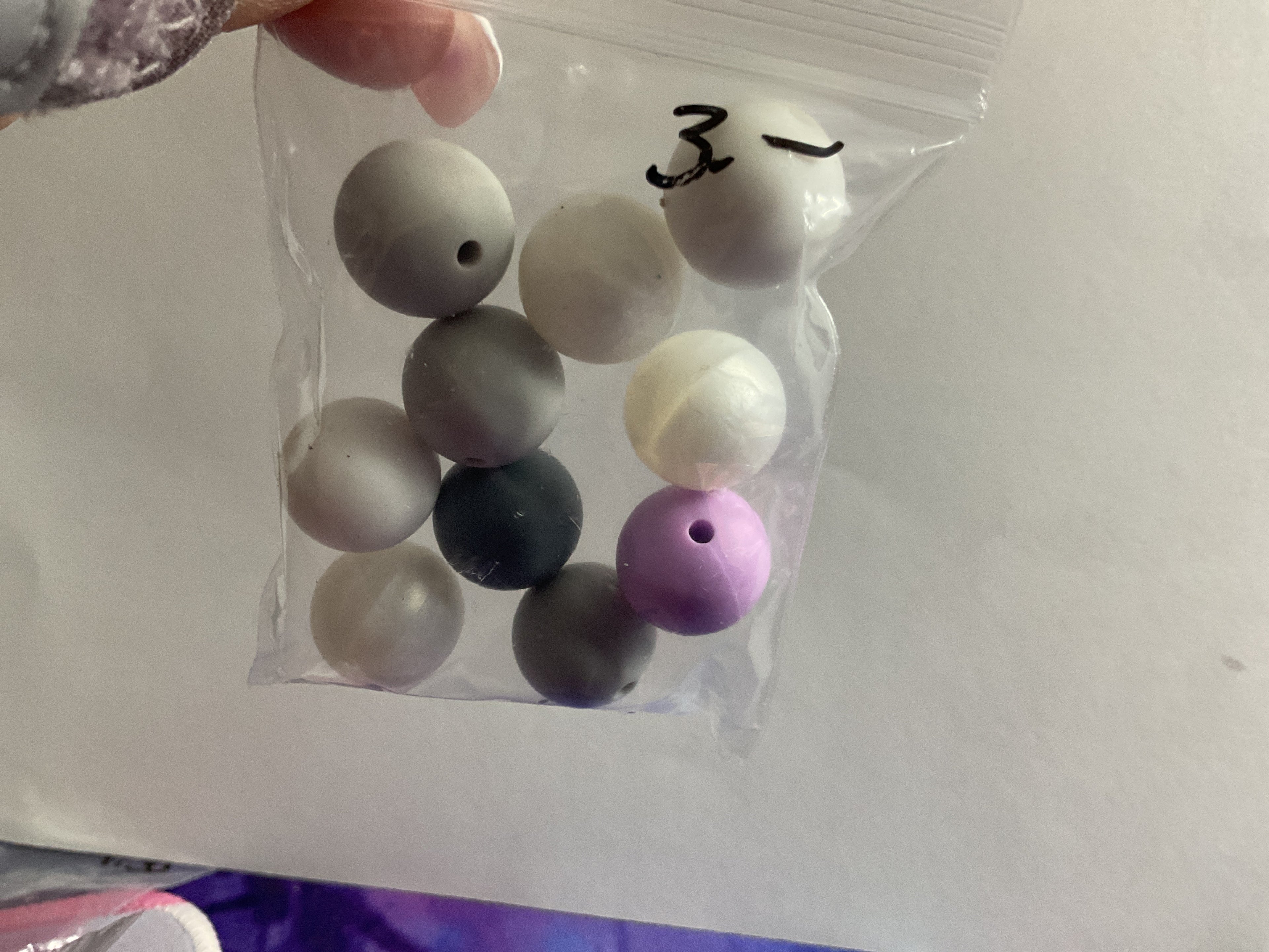 $3.00 Bags Of 14/16mm Silicone Beads