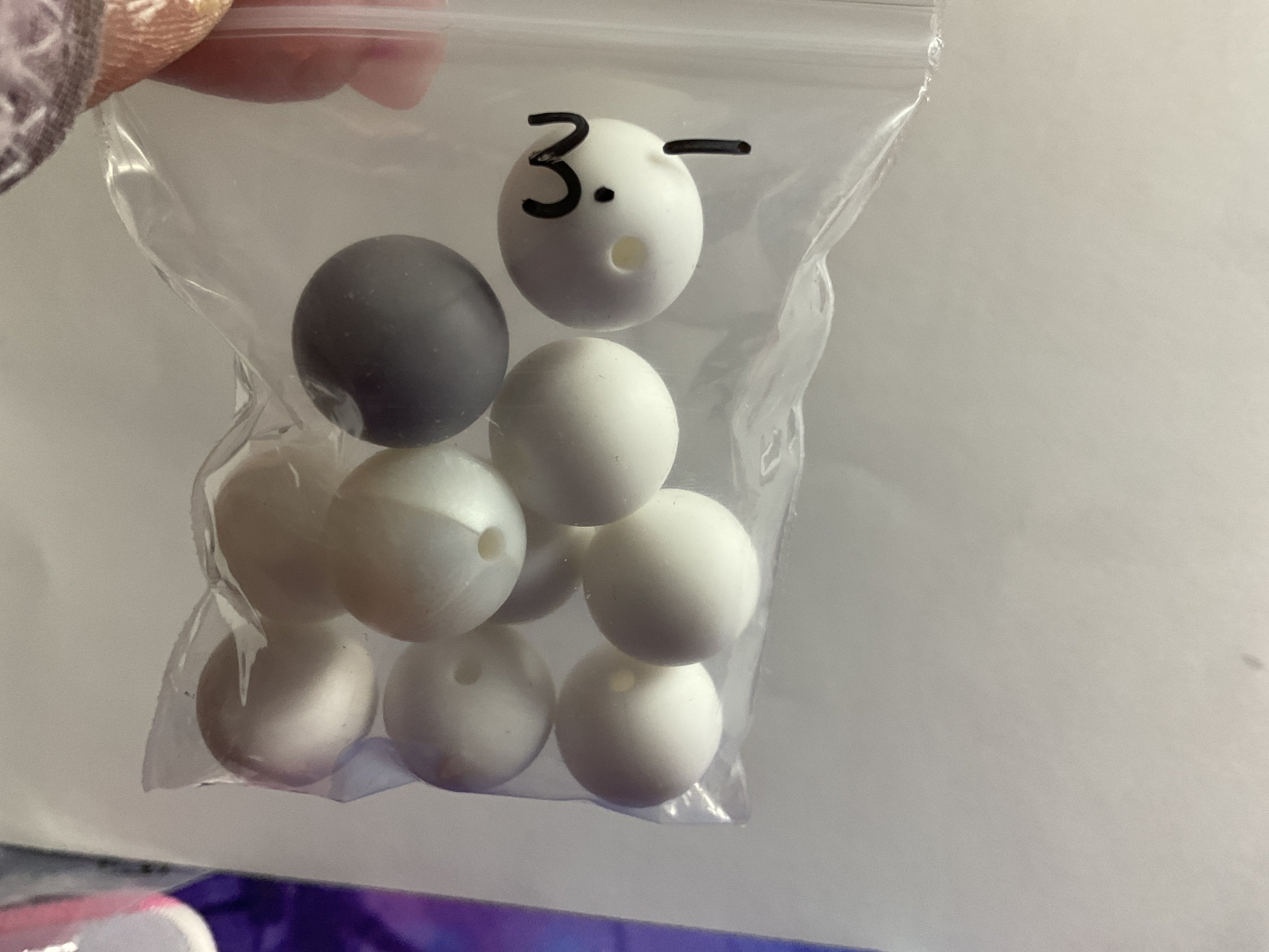 $3.00 Bags Of 14/16mm Silicone Beads