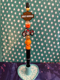 Orange Harley Davidson w/Motorcycle Beaded Pen #6